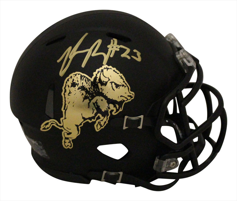 Phillip Lindsay Colorado Buffaloes Autographed Chrome Mini Helmet