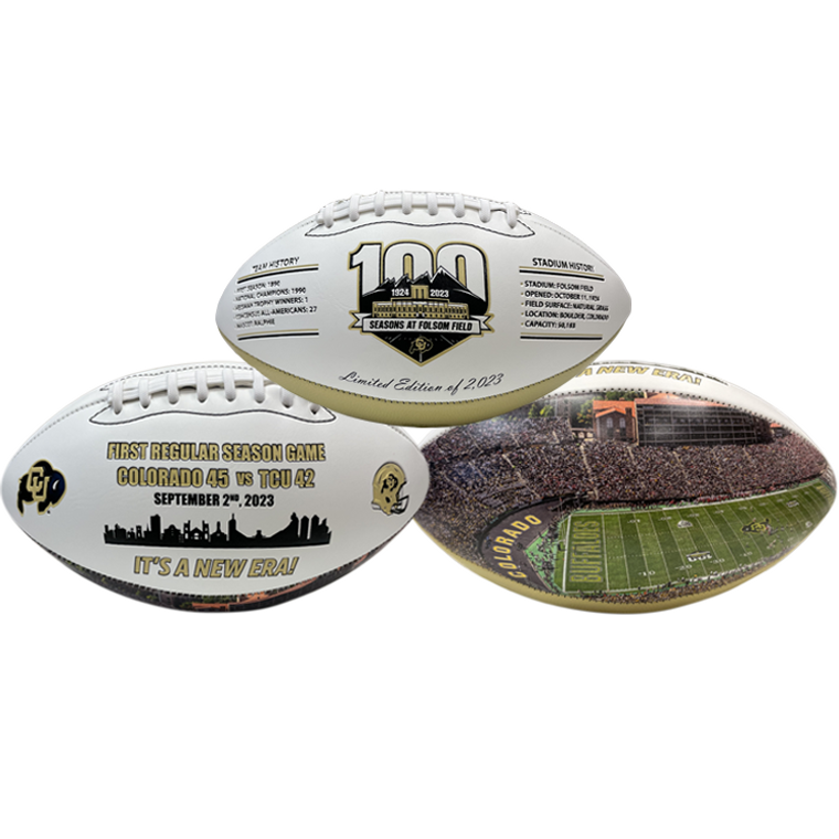 Colorado Buffaloes It's a New Era + Folsom Field 100th Anniversary Limited Edition Exclusive Football