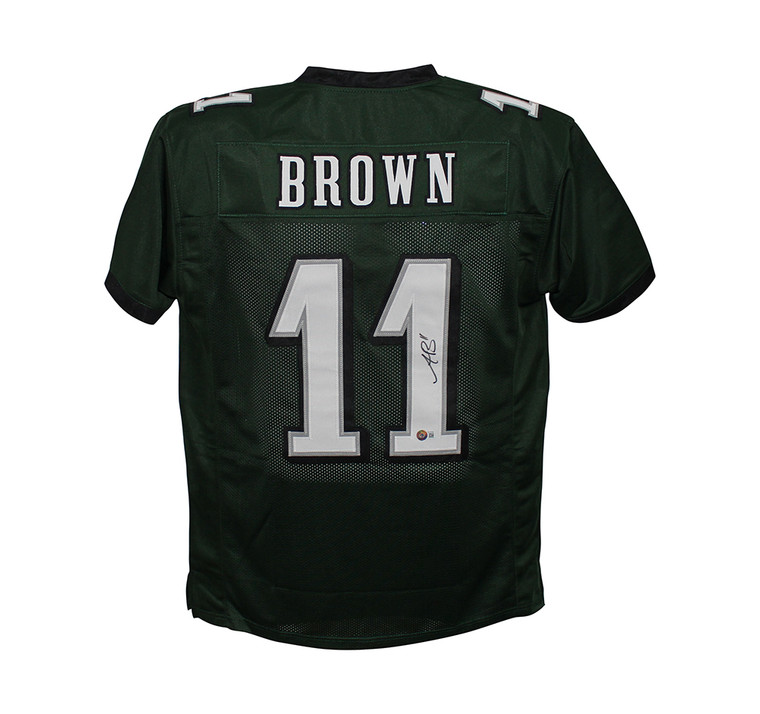 AJ Brown Philadelphia Eagles Autographed Pro Style Green XL Jersey