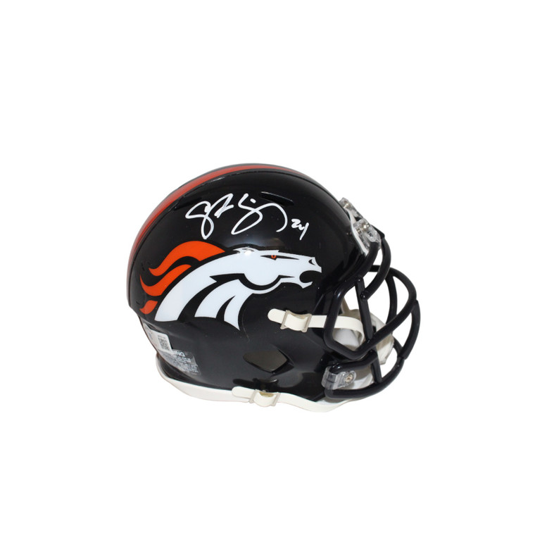 Champ Bailey Autographed Denver Broncos Speed Mini Helmet