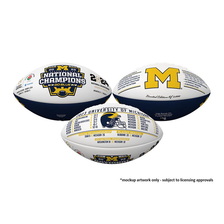 Michigan Wolverines 2023 Exclusive National Championship Football 