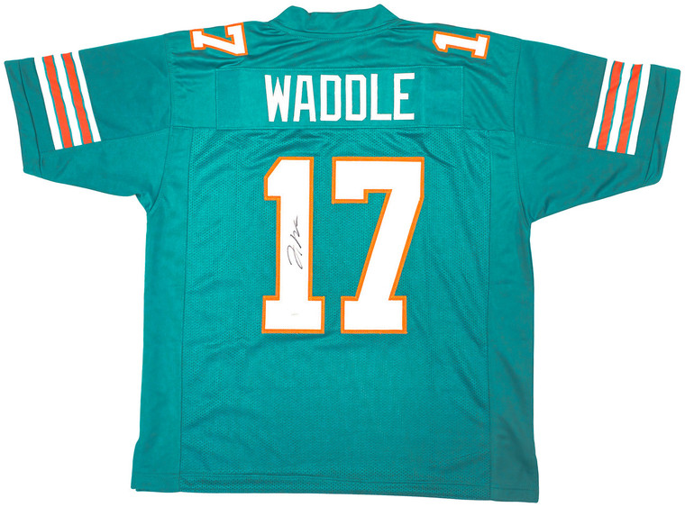 Jaylen Waddle Miami Dolphins Autographed Teal Jersey