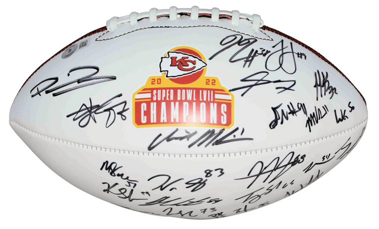 Kansas City Chiefs Super Bowl LVII Team Signed Football