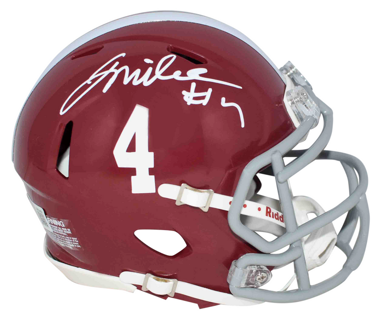 Jalen Milroe Alabama Crimson Tide Autographed Mini Helmet