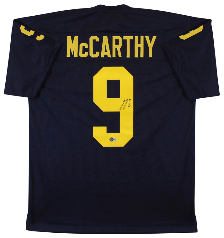 J.J. McCarthy Michigan Wolverines Autographed Navy Jersey