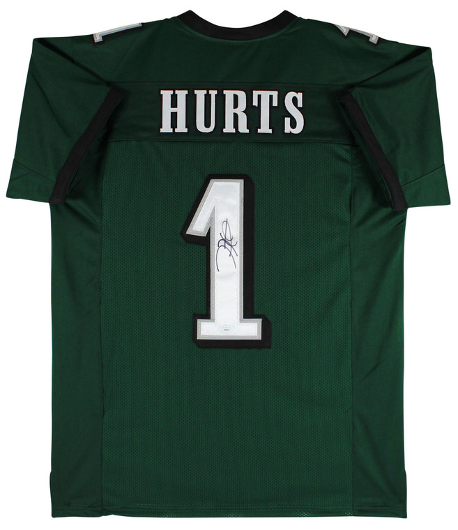 Jalen Hurts Philadelphia Eagles Autographed Green Pro Style Jersey