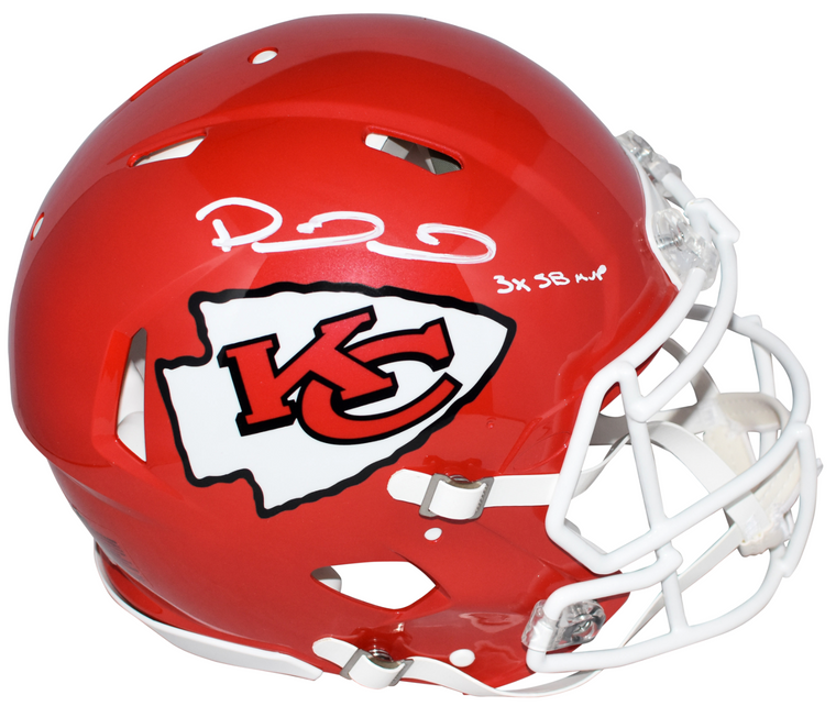 Patrick Mahomes Kansas City Chiefs Autographed Replica Speed Helmet "3x MVP" Inscription