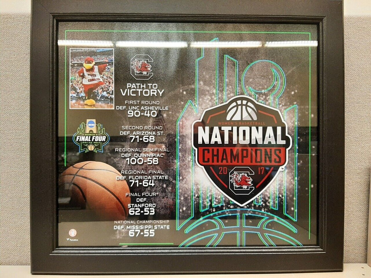 South Carolina Gamecocks 2017 Women's National Championship Framed Collage