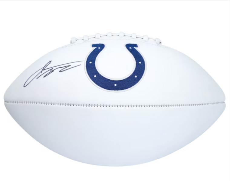 Jonathan Taylor Indianapolis Colts Autographed White Panel Football 