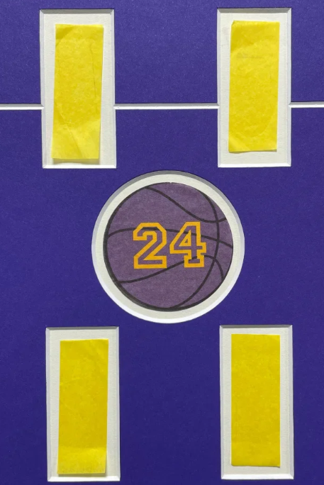 Kobe Bryant Final Lakers Game Used Authentic Confetti & Final Season Ticket Collage Framed 