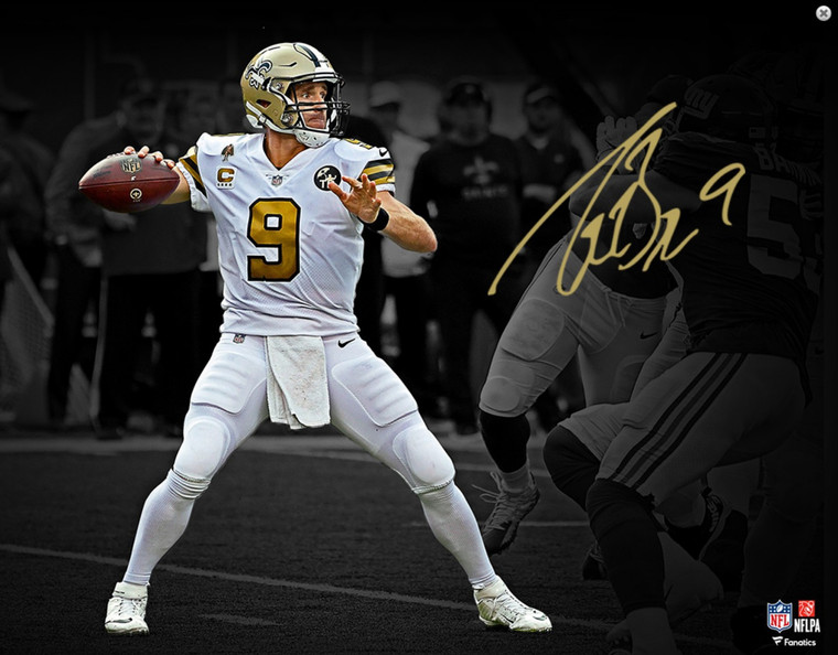 Drew Brees Autographed 8x10 Photo  - New Orleans Saints  HOF26