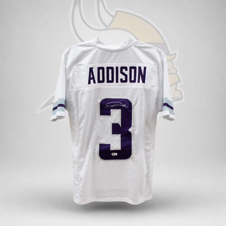 Jordan Addison Autographed Pro Style 24 Alt White XL Jersey