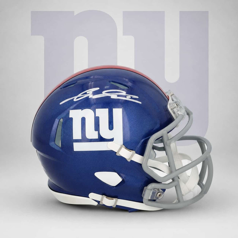 Jaxson Dart New York Giants Autographed  Authentic Riddell Speed Mini Helmet