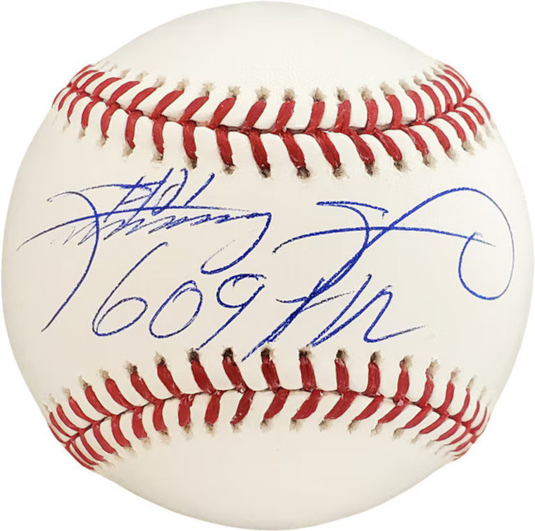 Sammy Sosa Signed MLB Baseball “609 HR” Chicago Cubs Autograph BAS Coa