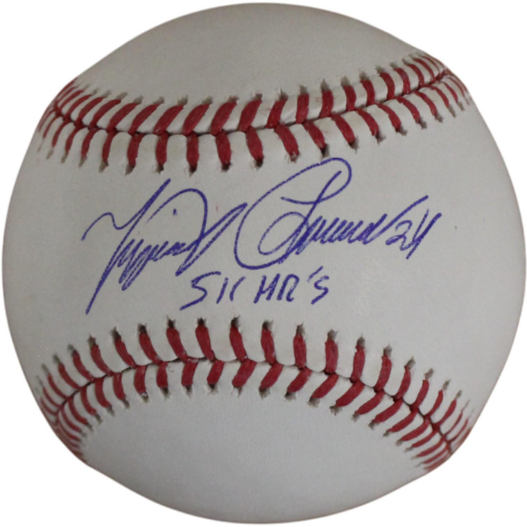 Miguel Cabrera Signed Detroit Tigers Baseball 511 HR Inscription BAS Witnessed COA
