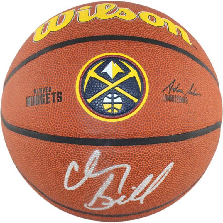 Chauncey Billups Signed Denver Nuggets Wilson Logo Basketball Autographed NBA Champion Legend Collectible Display