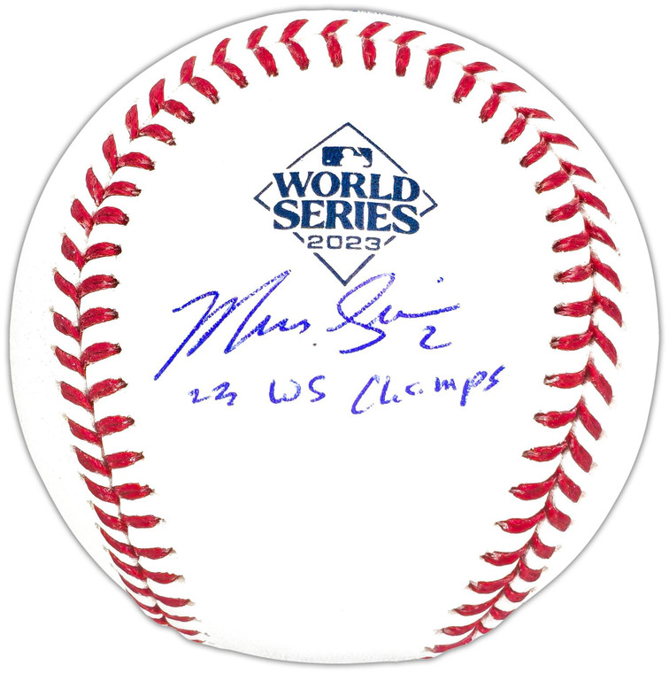Marcus Semien Signed 2023 World Series Baseball: Texas Rangers Championship Autograph
