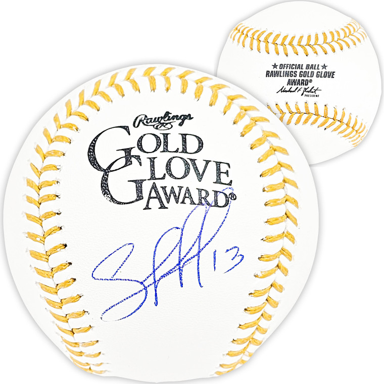 Salvador Perez Autographed Rawlings Gold Glove Baseball – Kansas City Royals MLB Memorabilia