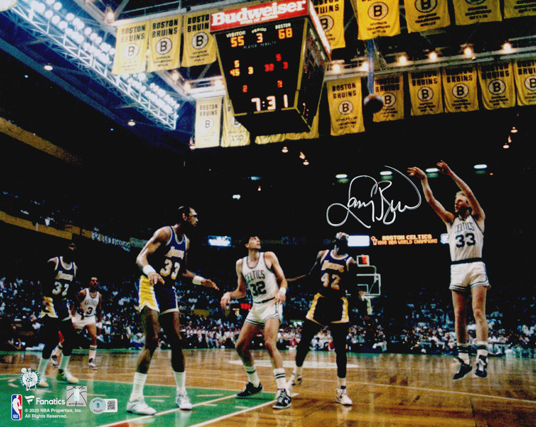 Larry Bird Signed 16x20 Boston Celtics Photo - Hall of Fame Autographed Memorabilia

