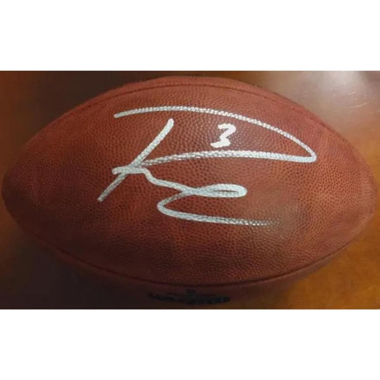 Russell Wilson Signed Super Bowl Football Seattle Seahawks Autographed NFL Collector Display
