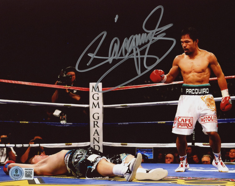 Manny Pacquiao Signed 8x10 Photo Autographed Boxing Champion Memorabilia (BAS Authenticated)
