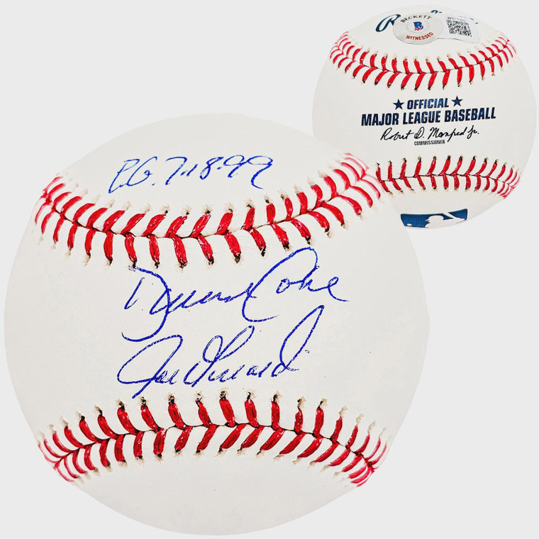 David Cone Joe Girardi Signed Official MLB Baseball PG 7.18.99 Yankees Autographed Collector Gift Rare
