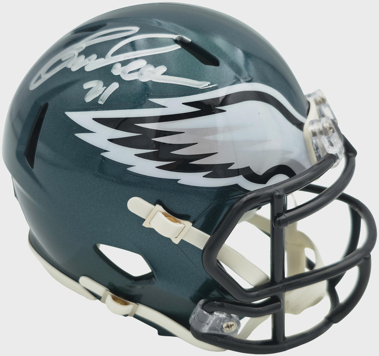 Eric Allen Signed Philadelphia Eagles Green Speed Mini Helmet – Autographed NFL Collector Display