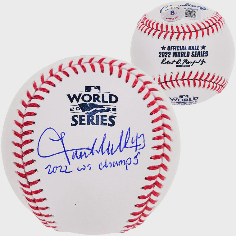 Lance McCullers Jr Signed 2022 World Series Baseball (WS Champs Inscription)
