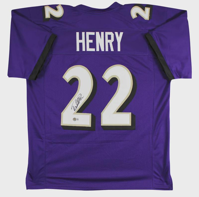 Derrick Henry Signed Purple Ravens Jersey #22 (XL)
