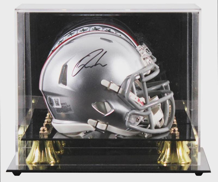 Quinshon Judkins Signed Ohio State Buckeyes Speed Mini Helmet (Display Case)
