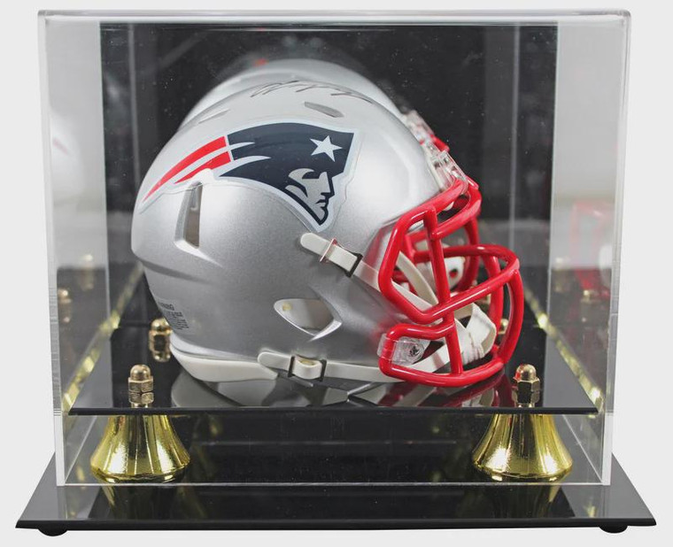 Christian Gonzalez Signed Patriots Speed Mini Helmet (Display Case)
