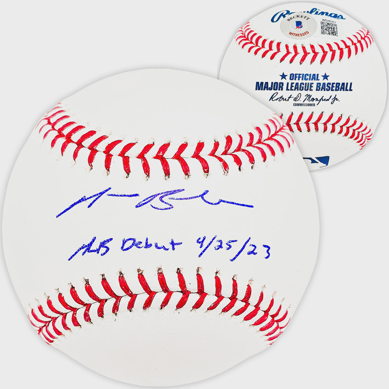 Michael Busch Signed Baseball: MLB Debut 4/25/23 (Chicago Cubs)

