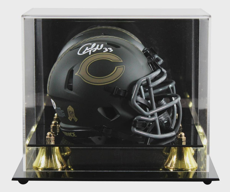 Charles Tillman Signed Bears 2025 Salute To Service Mini Helmet (Display Case)
