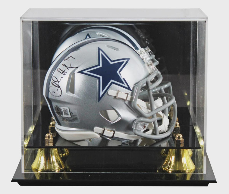 Charles Haley Signed Cowboys Speed Mini Helmet (Display Case)
