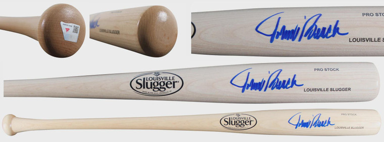 Johnny Bench Signed Louisville Slugger Pro Stock Baseball Bat (Cincinnati Reds Legend)
