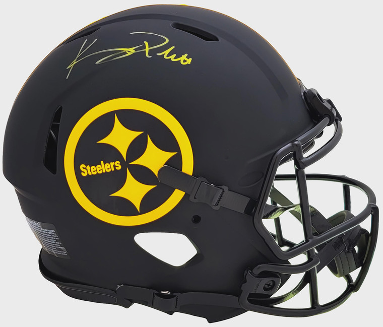 Kenny Pickett Signed Steelers Eclipse Black Speed Helmet (Authentic NFL Memorabilia)
