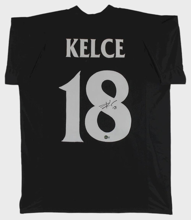 Travis Kelce Signed Black Pro Style Jersey #87, Autographed Chiefs Tight End (X-Large)