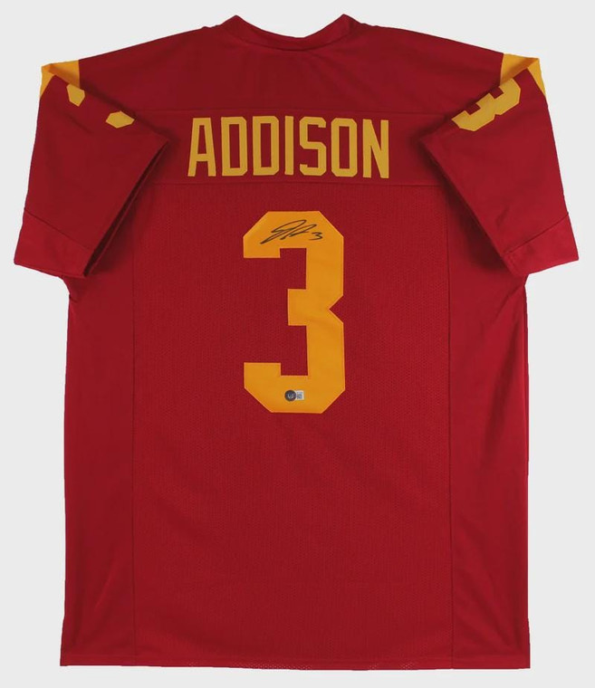 Jordan Addison Signed USC Trojans #3 Pro Style Jersey (XL)
