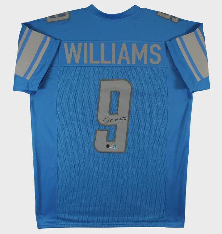 Jameson Williams Signed Detroit Lions #9 Pro Style Jersey (XL)
