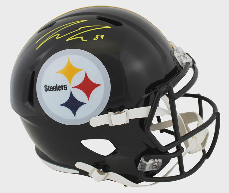 Pat Freiermuth Signed Steelers Helmet: Full Size Speed Replica, Autographed Tight End Collectible
