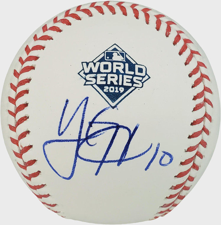 Yan Gomes Signed 2019 World Series Baseball, Washington Nationals Catcher Autograph (Hologram)
