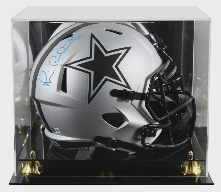 Michael Irvin Signed Dallas Cowboys Rave Full Size Speed Replica Helmet with Display