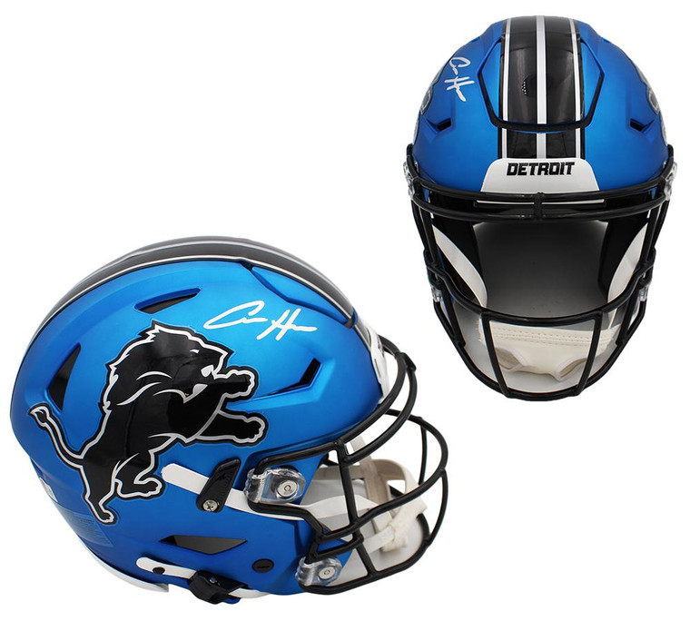 Aidan Hutchinson Signed Detroit Lions Speed Flex Helmet (2024 Alternate)
