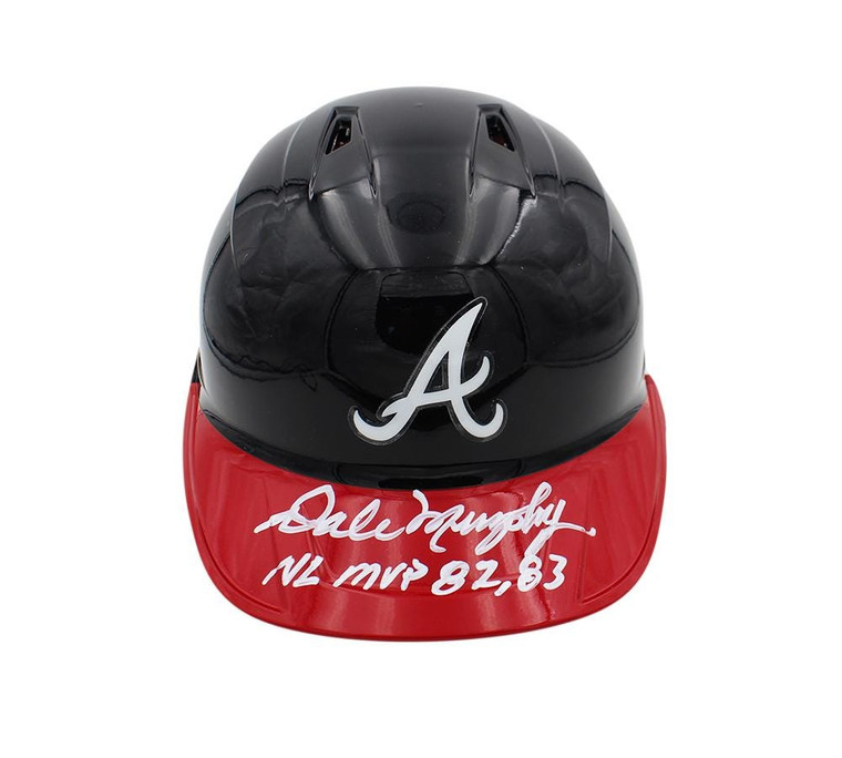 Dale Murphy Signed Atlanta Braves Rawlings Mach Pro Helmet (NL MVP 82, 83)

