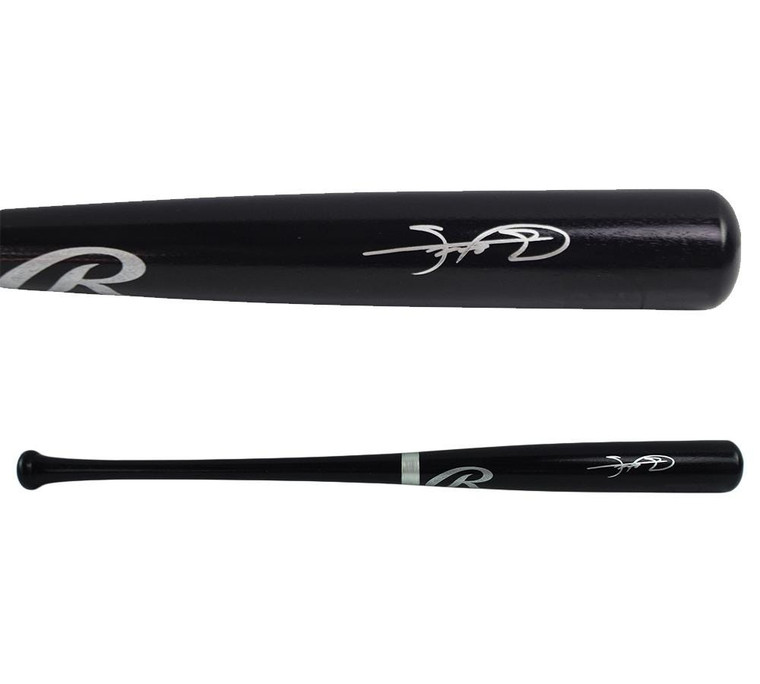 Sammy Sosa Signed Chicago Cubs Navy Wood Bat (609 HR MVP)
