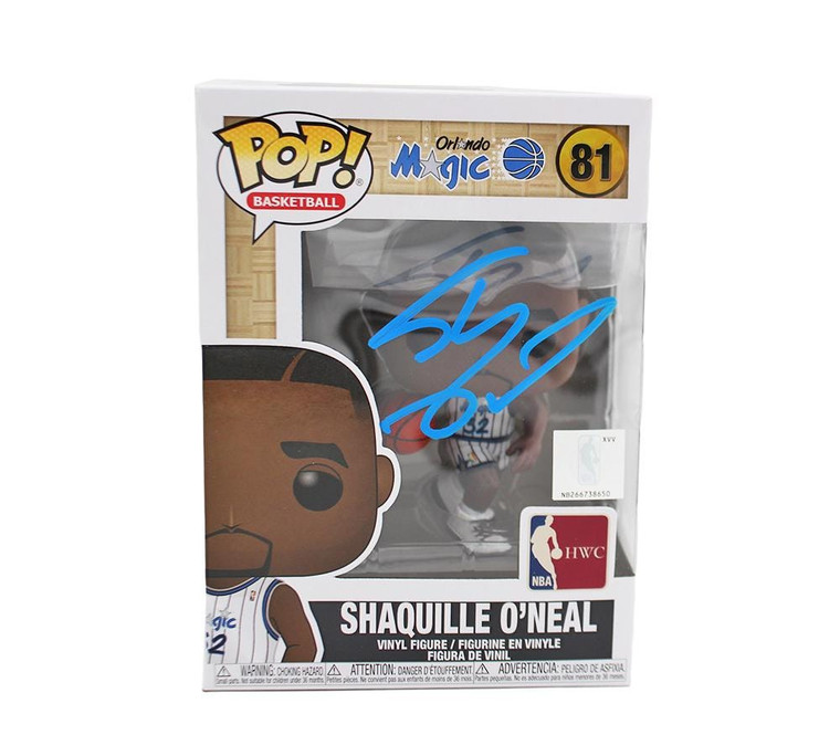 Shaquille O'Neal Signed Orlando Magic Funko Pop! #81 (Blue Ink Autograph)
