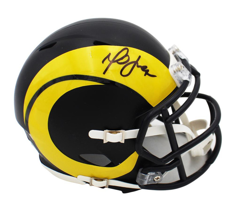 Marshall Faulk Signed Rams Speed Rivalries Mini Helmet (Autographed)