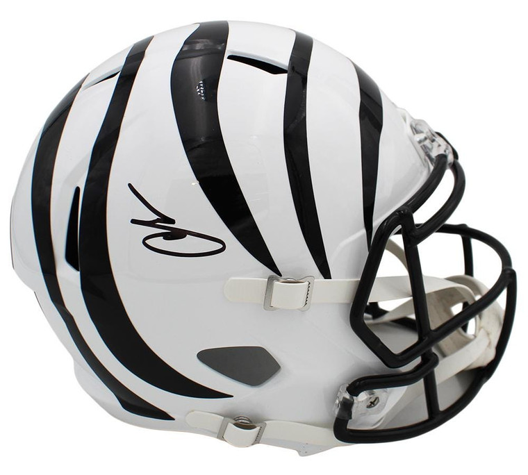 Chad Johnson Signed Bengals Speed Alternate White Helmet (Full Size)