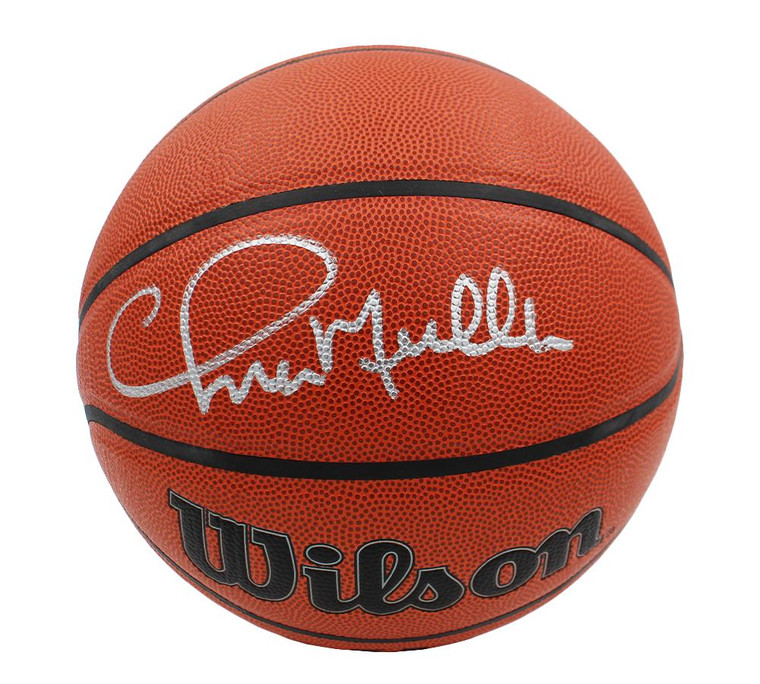 Chris Mullin Signed Wilson NBA Basketball Warriors Legend (Autographed Collectible)
