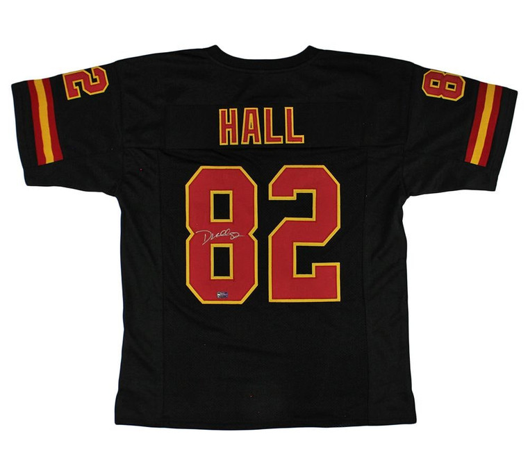 Dante Hall Signed Chiefs Black Jersey #82, Autographed Memorabilia
